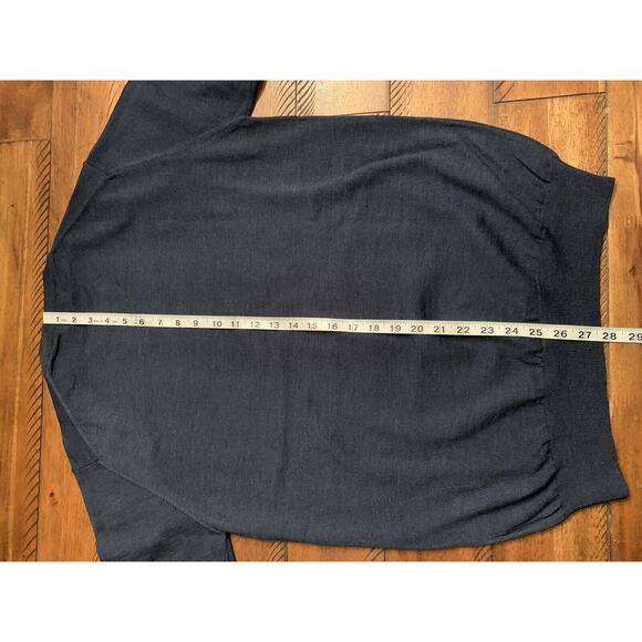 Navigare Mens Large Acrylic + Wool Blend Mens Sweater LARGE Blue/Gray Color Read - Picture 8 of 8